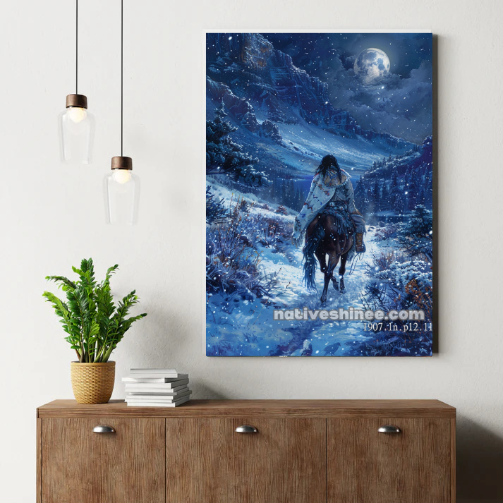 Moonlit Solitude Ride Canvas