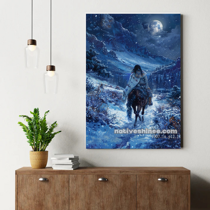 Moonlit Solitude Ride Canvas