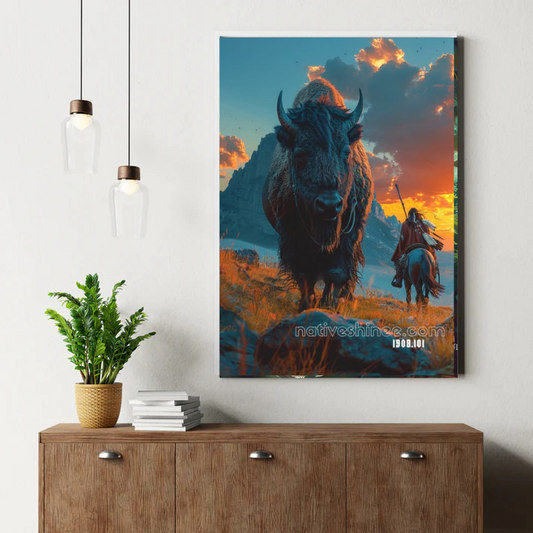 Vision of the Frosty Raven Canvas