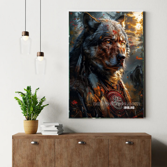 Autumn Ember Totem Canvas