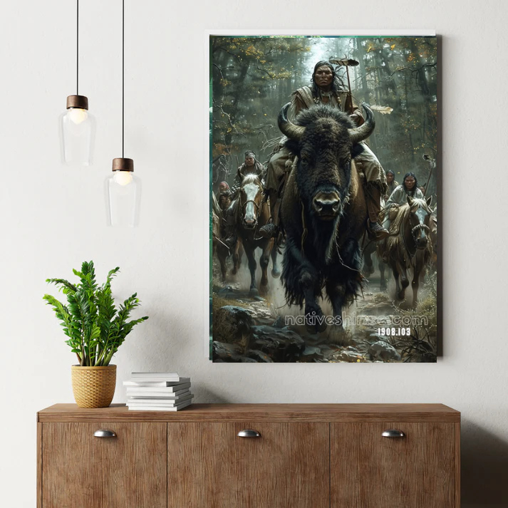 Thunderhoof's Wild Charge Canvas