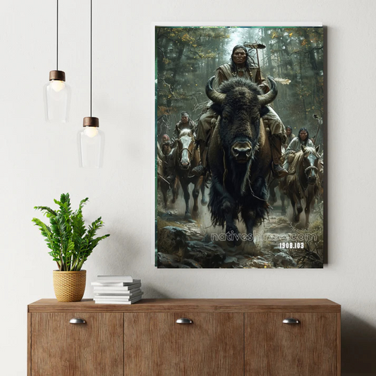 Thunderhoof's Wild Charge Canvas