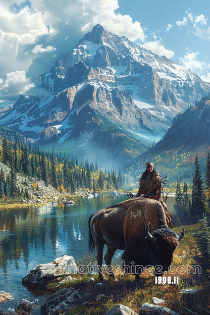 Mountain Spirit Rider Canvas