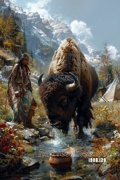 Guardian of the Sacred Stream Canvas