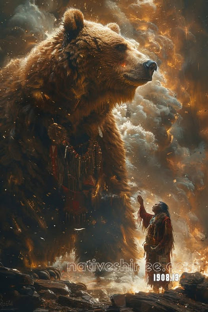 Bear Spirit Ascension Canvas