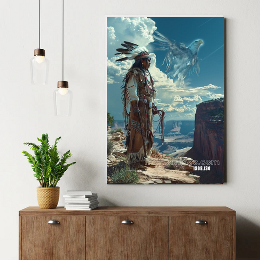 Eagle of the Spirit Sky Canvas