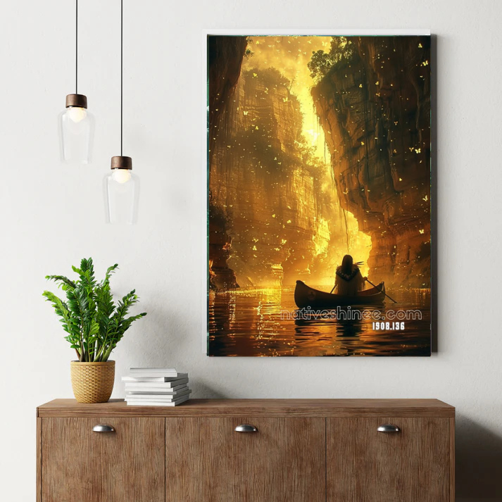 Golden River of Spirits Canvas
