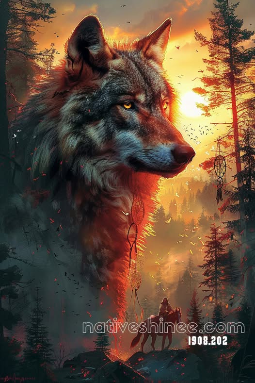 Spirit of the Lone Wolf Canvas