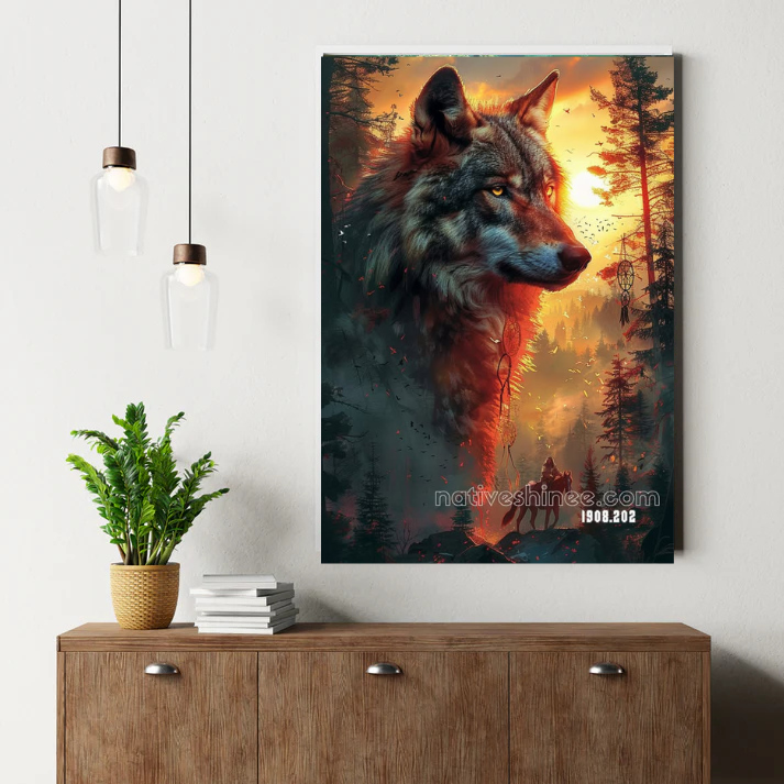 Spirit of the Lone Wolf Canvas
