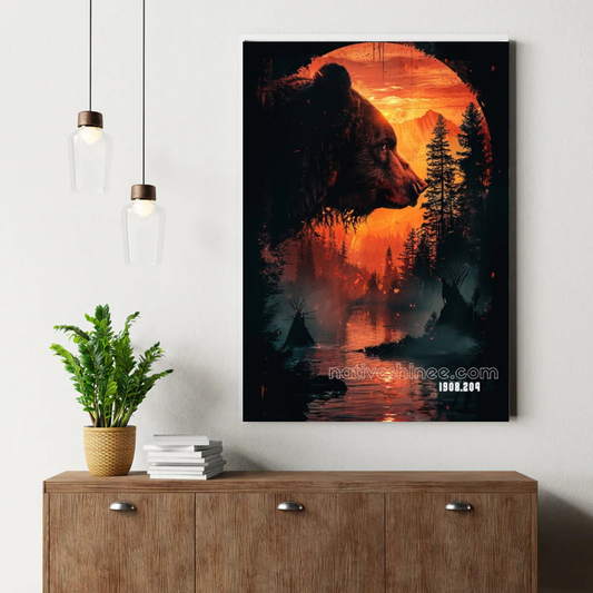 Guardian of the Ember Forest Canvas