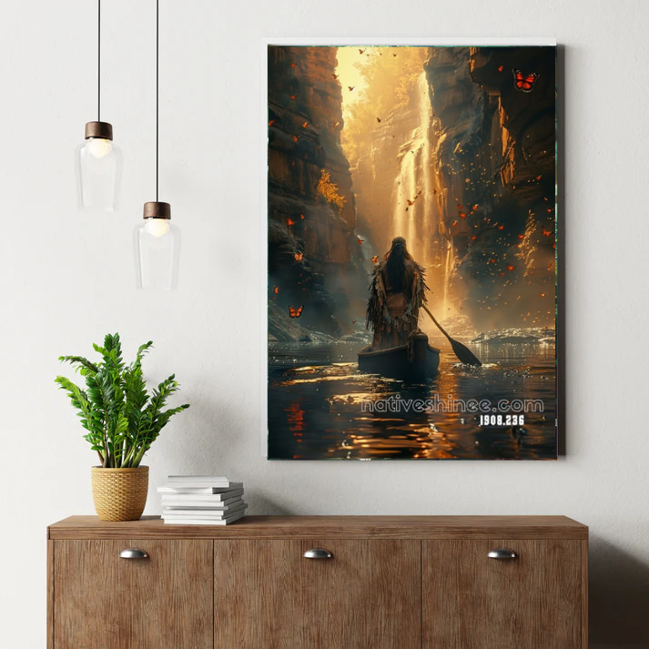 Journey Through the Golden Canyon Canvas