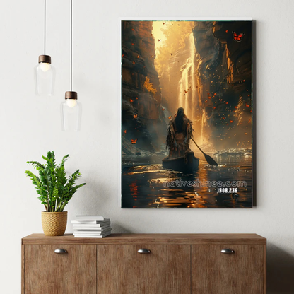 Journey Through the Golden Canyon Canvas