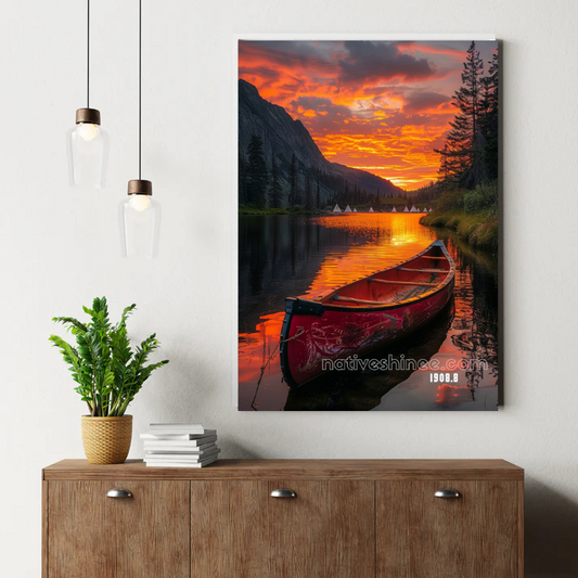 Sunrise on Still Waters Canvas