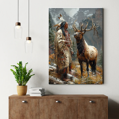 Prayer of the Dusk Wolf Canvas