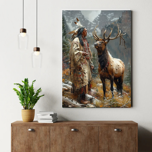 Prayer of the Dusk Wolf Canvas