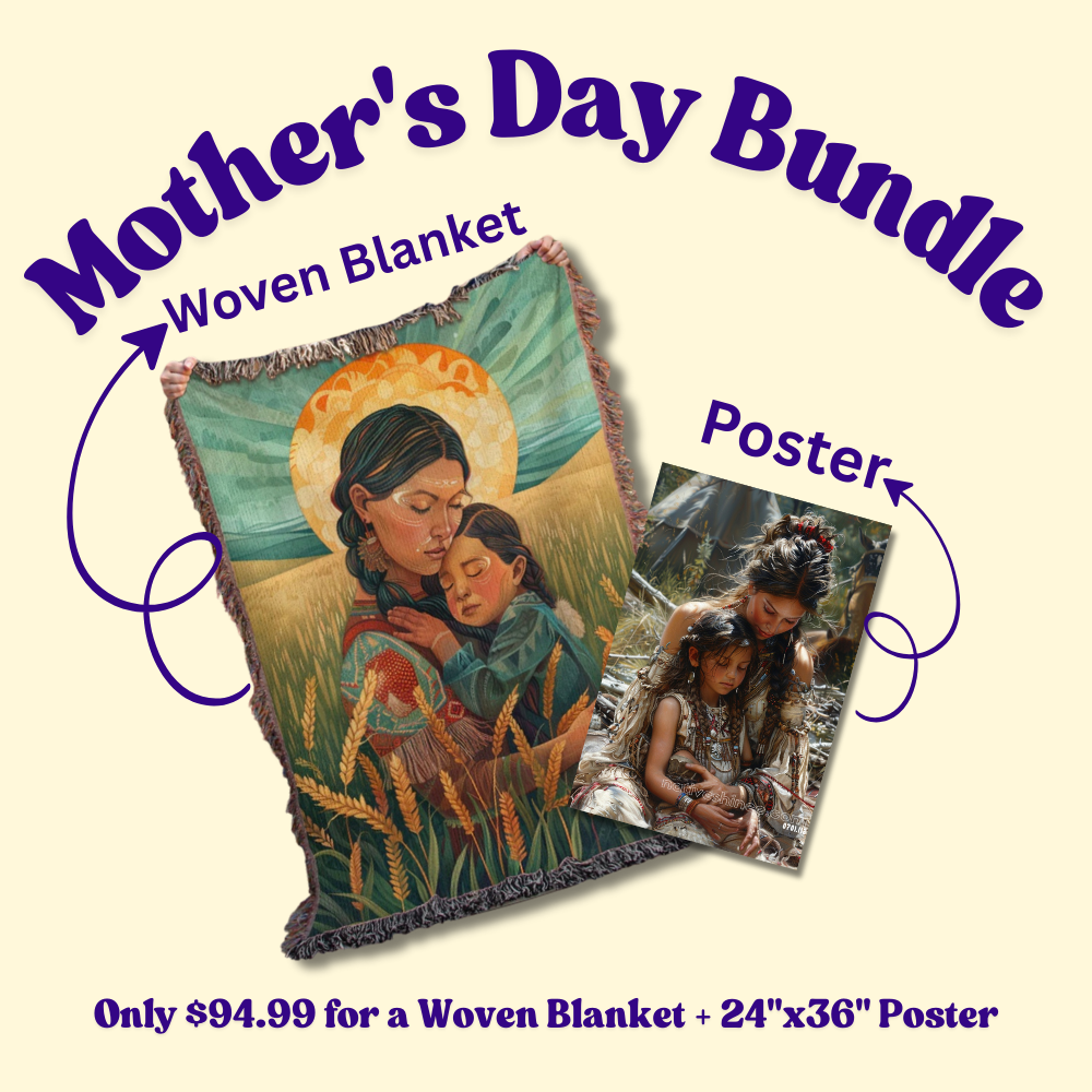 Mother's Day Bundle: 1 Woven Blanket + 24"x36" Poster
