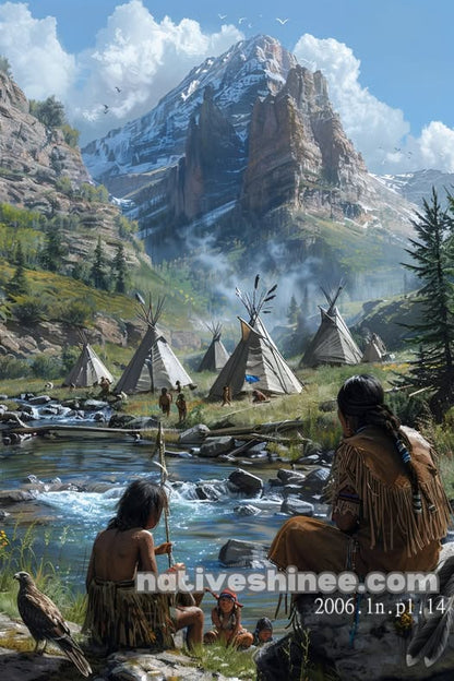 Mountain Encampment Canvas