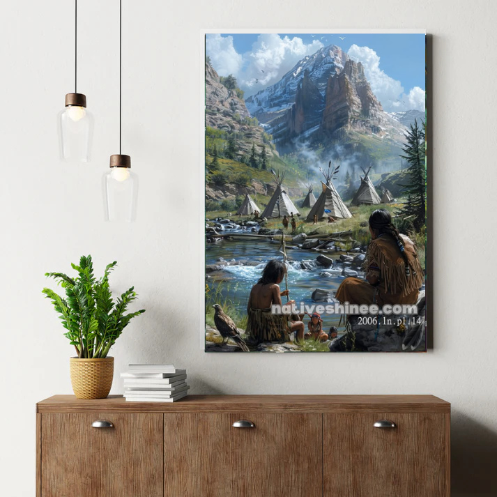 Mountain Encampment Canvas