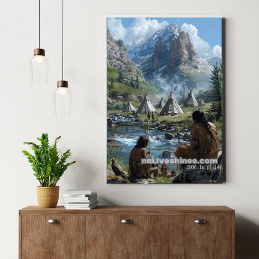 Mountain Encampment Canvas