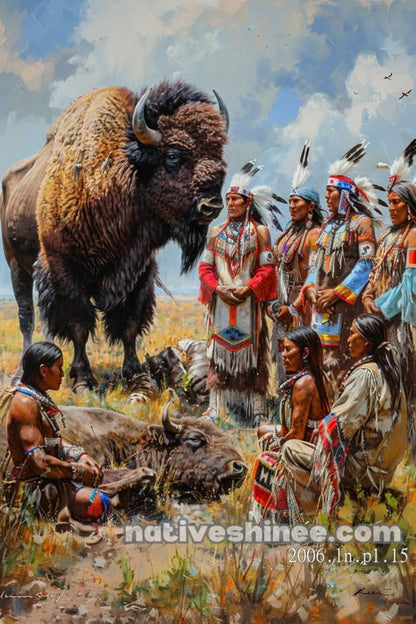The Sacred Buffalo Gathering Canvas
