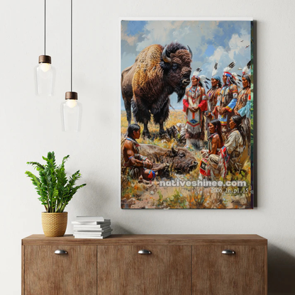 The Sacred Buffalo Gathering Canvas