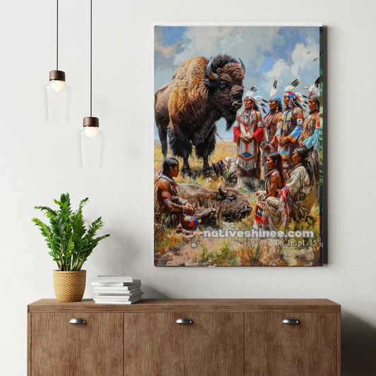 The Sacred Buffalo Gathering Canvas