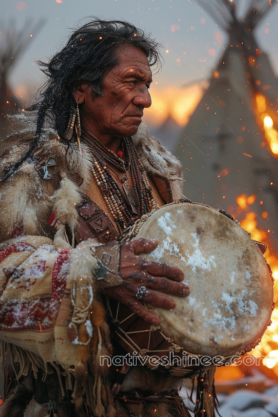 Spirit of the Drum: Wisdom in Sound Native American Canvas