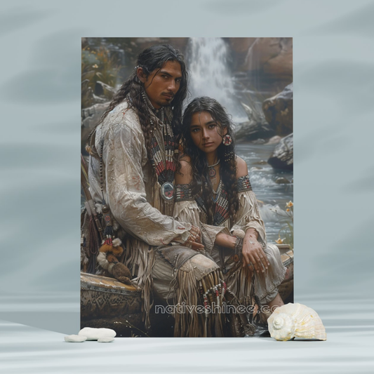 Rivers of Love Native American Canvas