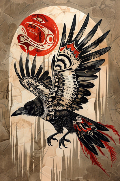Sacred Raven Canvas