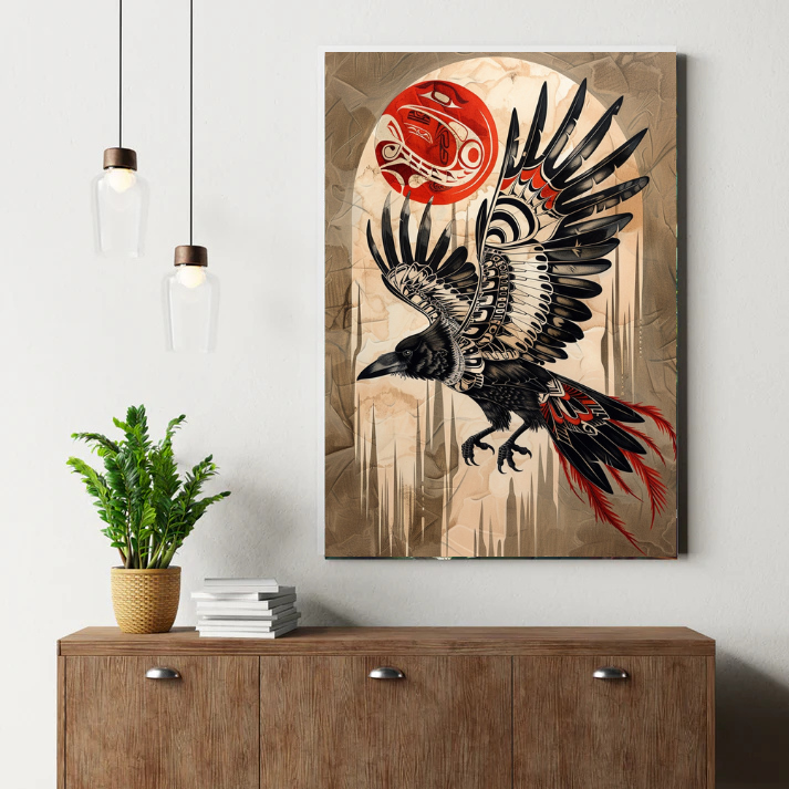 Sacred Raven Canvas – NativeShinee