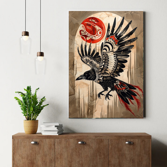 Sacred Raven Canvas