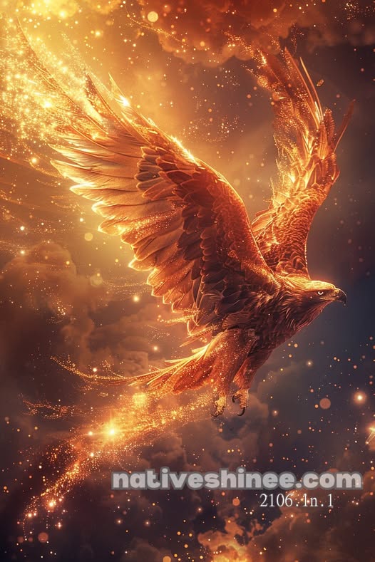 Rise of the Golden Phoenix Canvas