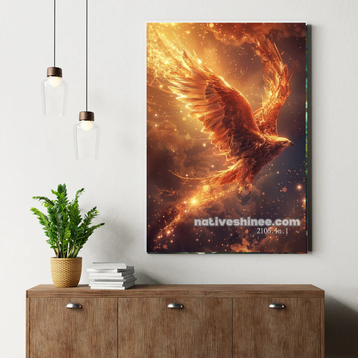 Rise of the Golden Phoenix Canvas