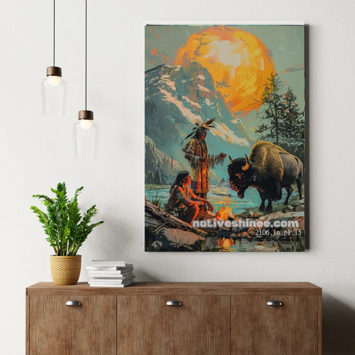 Flute Child of Sunset Canvas