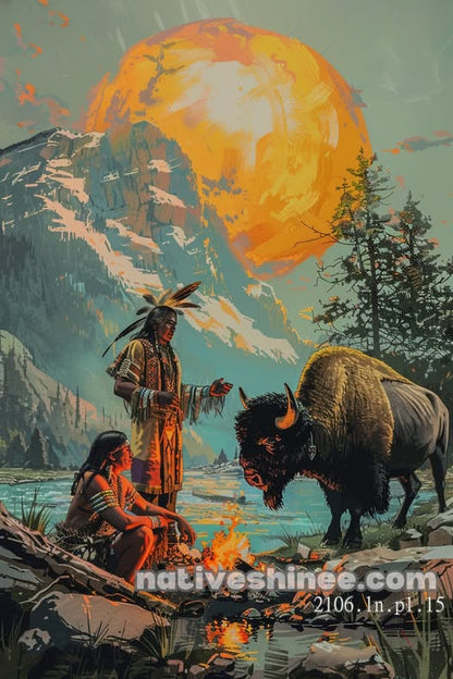 Flute Child of Sunset Canvas