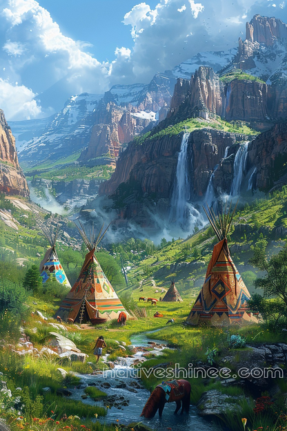 Majestic Living Native American Canvas