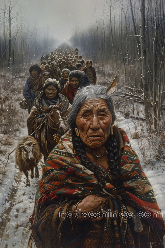 Endurance on the Bitter Trail Native American Canvas