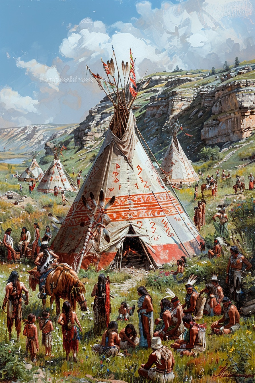 Native Zone The Vibrant Pulse of Native Lands Canvas – NativeShinee