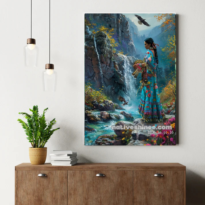 Fire Dance Child Canvas