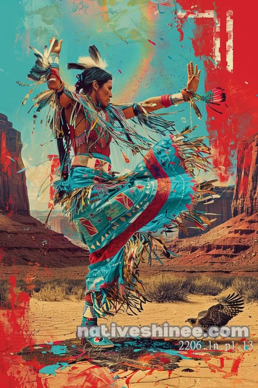 The Spirit Dance of Colors Canvas