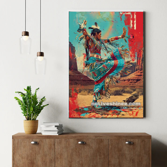 The Spirit Dance of Colors Canvas