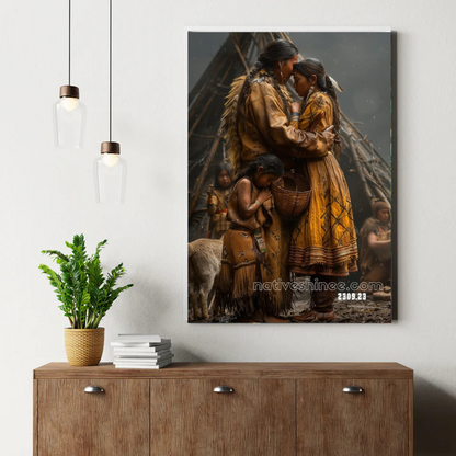 Native Strength and Love Canvas