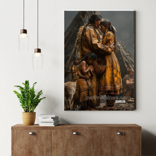 Native Strength and Love Canvas