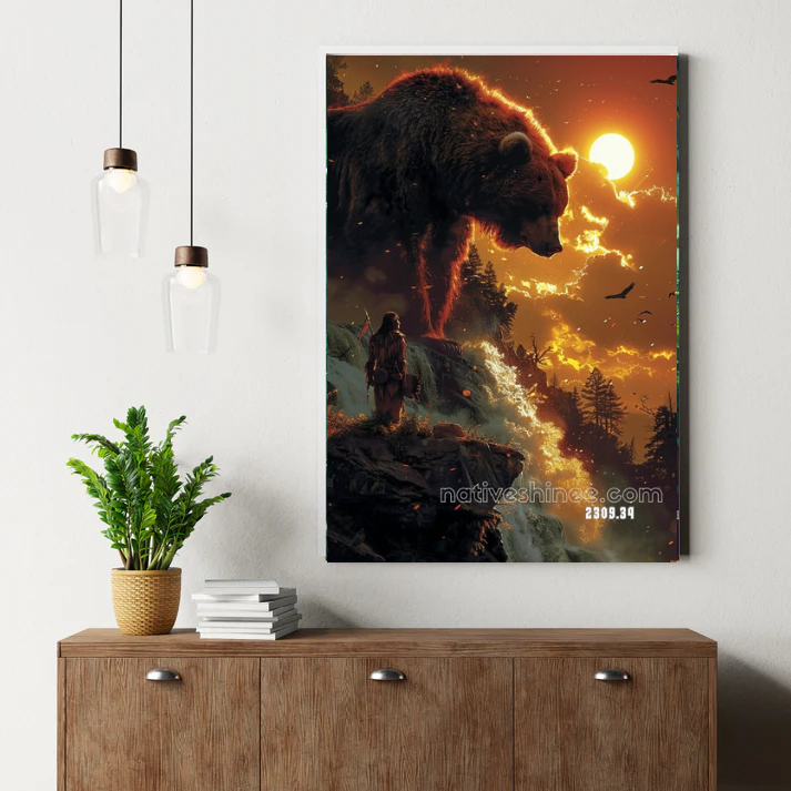 The Bear Guardian: Strength of the Wild Canvas