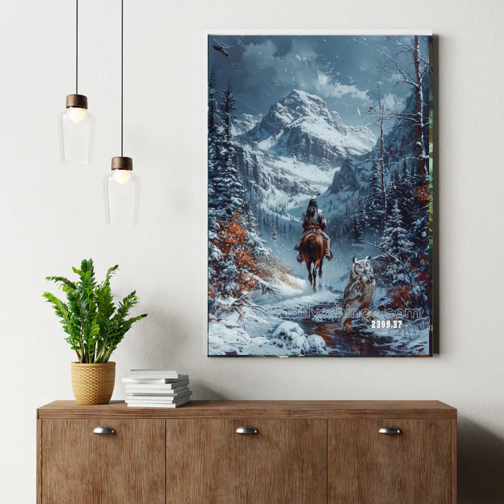 Journey Through the Winter Pass Canvas