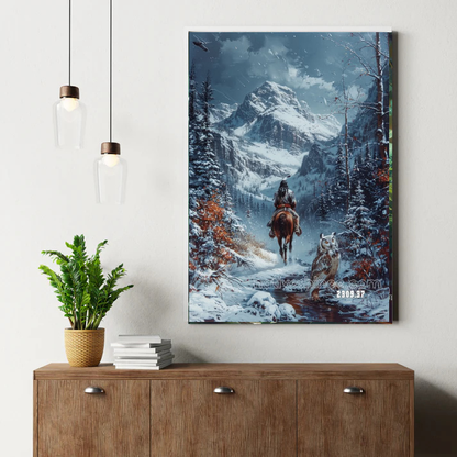 Journey Through the Winter Pass Canvas