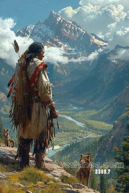 Guardian of the Sunlit Mesa Canvas