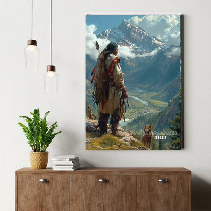 Guardian of the Sunlit Mesa Canvas
