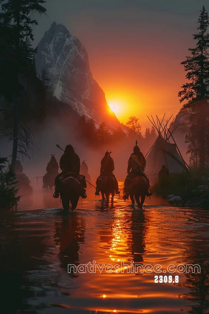 Flight of the Summer Raven Ritual Canvas