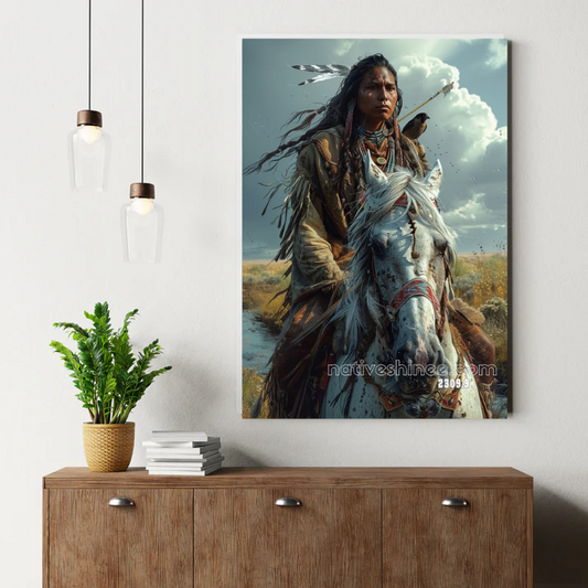 Call of the Sunlit Raven Spirit Canvas
